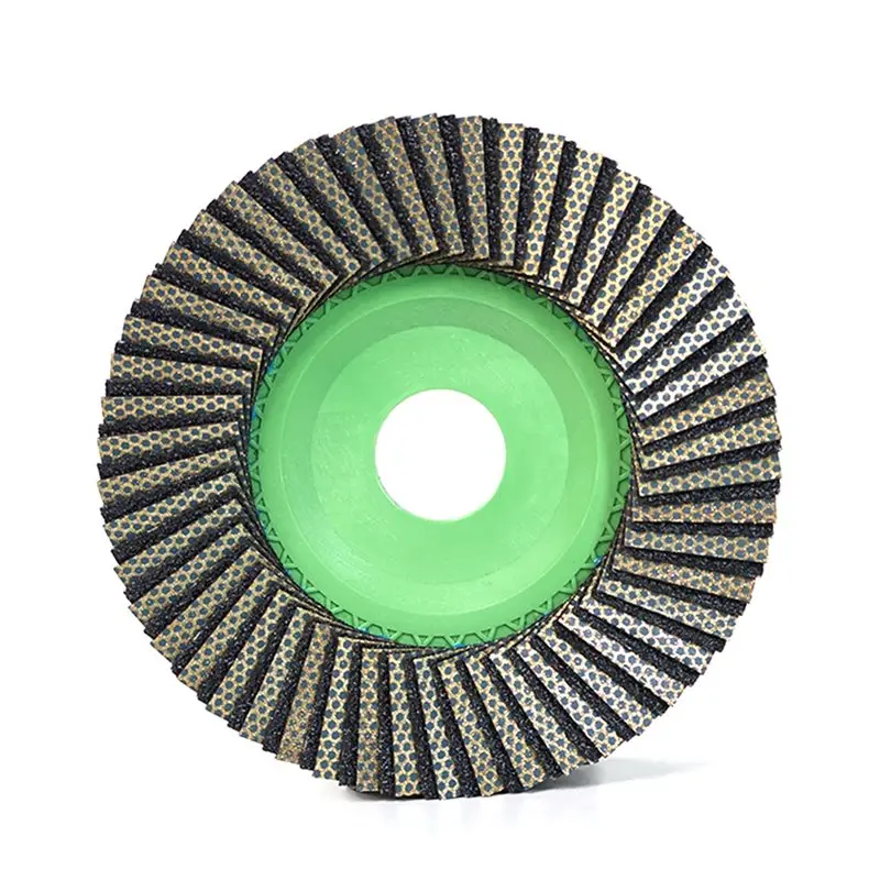 

A25F-Polishing Grinding 115Mm Diamond Flap Disc Wheel For Glass Metal Tile Marble And Granite Apply Angle Grinder