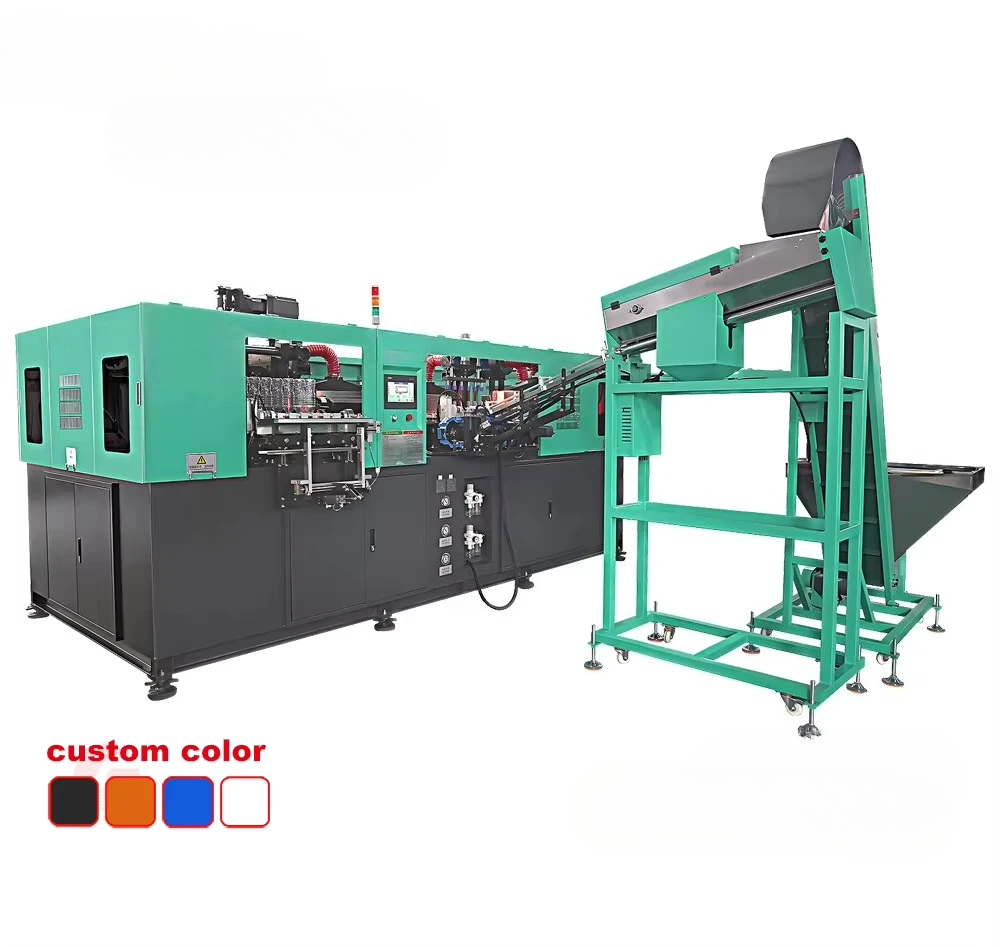 آلة نفخ أوتوماتيكية بالكامل ذات 6 تجويف لزجاجات PET 500 مل - 2 لتر أقصى سرعة إنتاج للمياه المعدنية والعصير