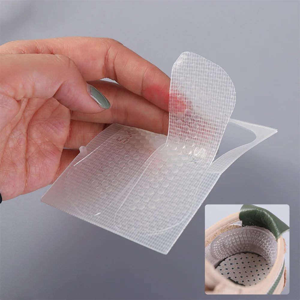 Anti-Slip Heel Stickers Silicone Cushioning Heel Protectors Shock-Absorbing Comfortable Heel Grips Foot Care Pads Heel Care
