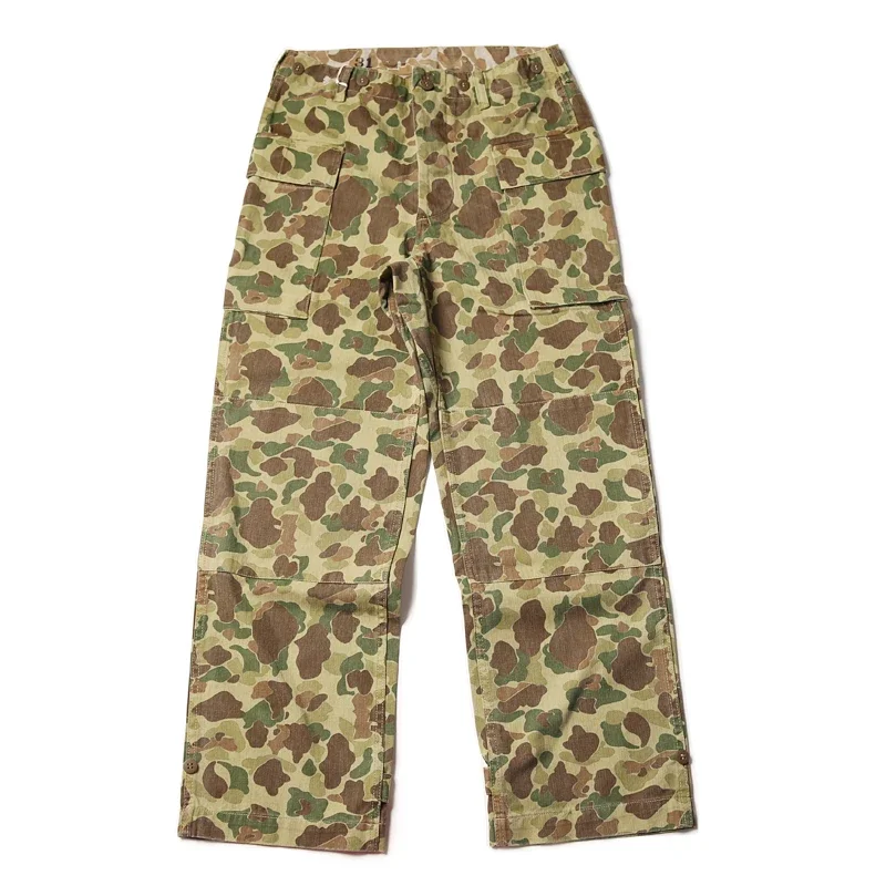 Bronson HBT Duck Hunter Camo Calças, Calças Masculinas do Exército dos EUA, Fadiga Uniforme