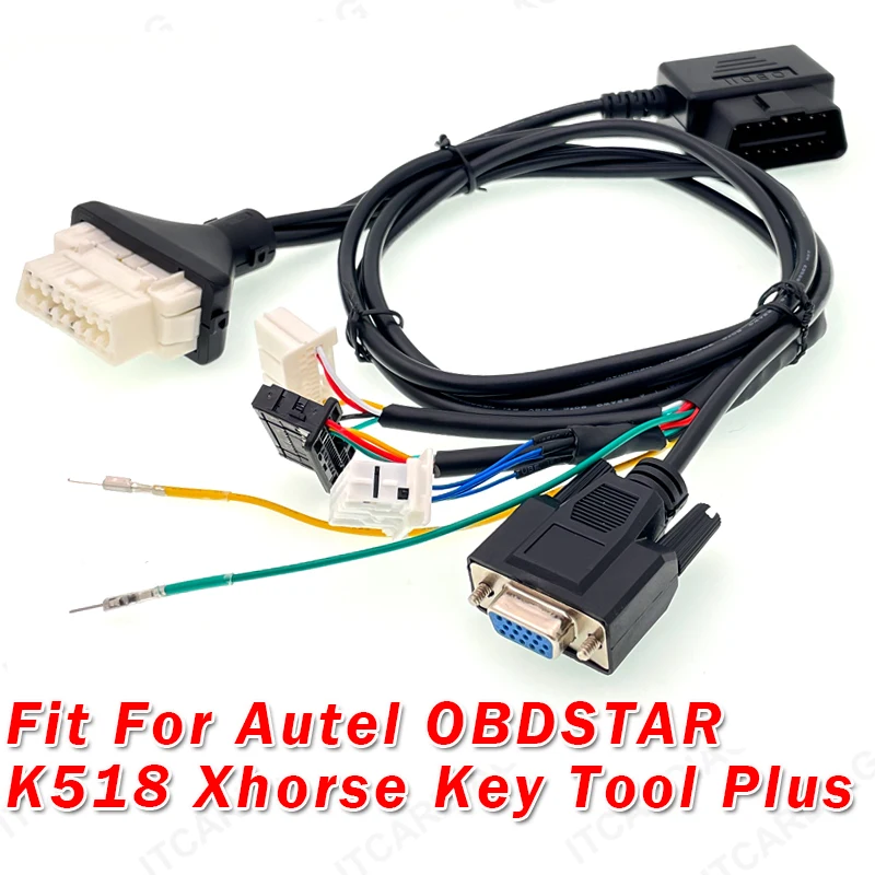 Toyo 30 3in1 Cable 4A 8A BA Connector Smart Key Cable 16pin OBD Cable for OBDSTAR K518 Xhorse Key Tool Plus for Toyota / Lexus