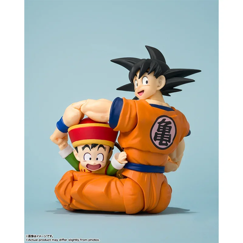 Original Bandai S.H.Figuarts SHF Son Goku & Son Gohan Kid 2024 SDCC Edição Exclusiva Dragon Ball Z em Estoque Anime Modelo Brinquedos