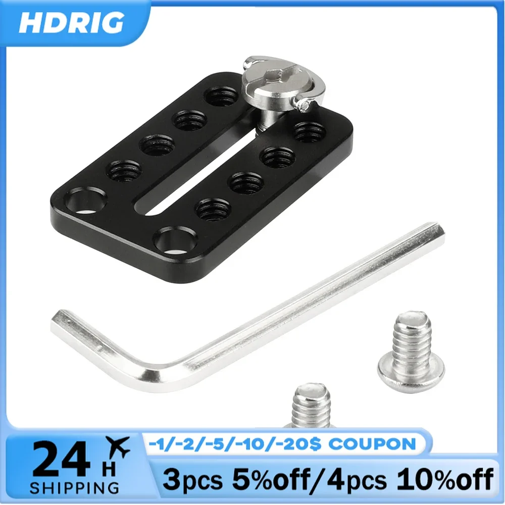 

HDRIG Universal Top Cheese Plate With 1/4"-20 Screw For Camera Monitor Cage Rig