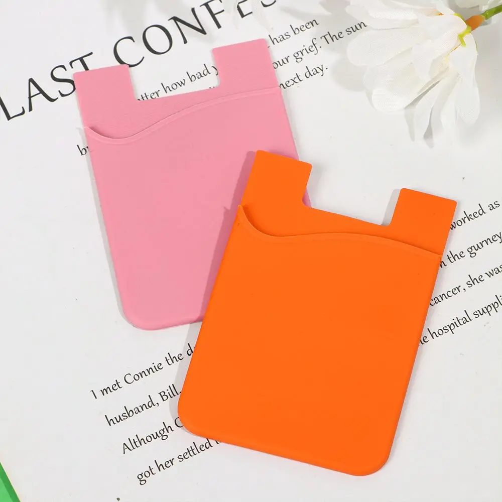Picture 3: Adhesive Sticker Cellphone Accessories Business Credit Pocket Cell Phone Holder Wallet Case ID Card Holder