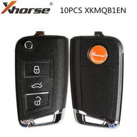 Xhorse XK Series XKMQB1EN for Style Flip Transponder Key 3 Buttons Car Key for VVDI2 / VVDI Mini / Key Tool 10pcs/lot