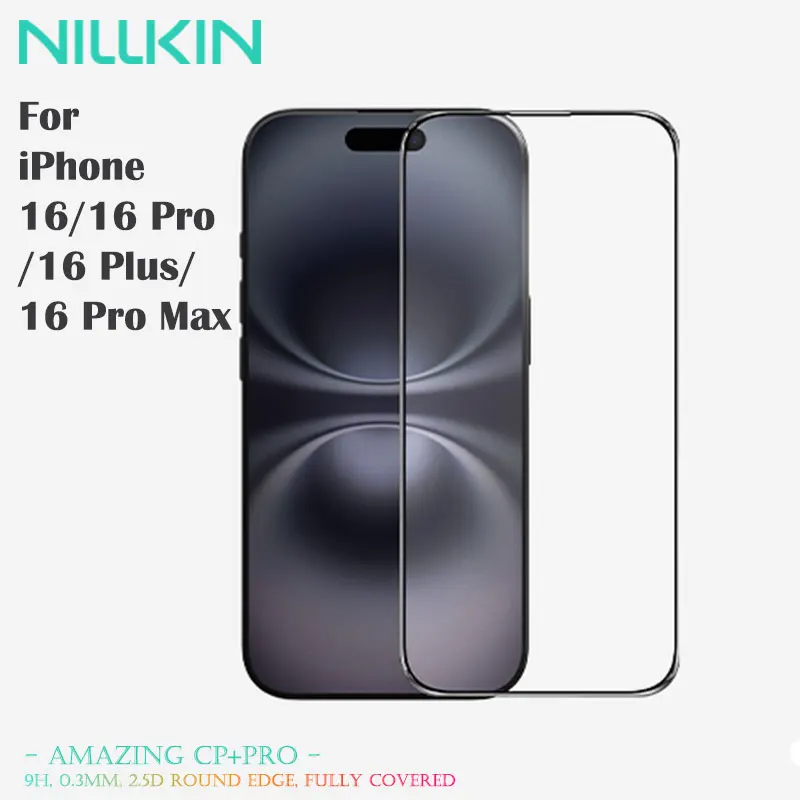 

Auto Install! NILLKIN CP+PRO for iPhone 16 Series 2025, Full Coverage 93% Clear Anti-Glare Glass, Bubble-Free & Anti-Fingerprint