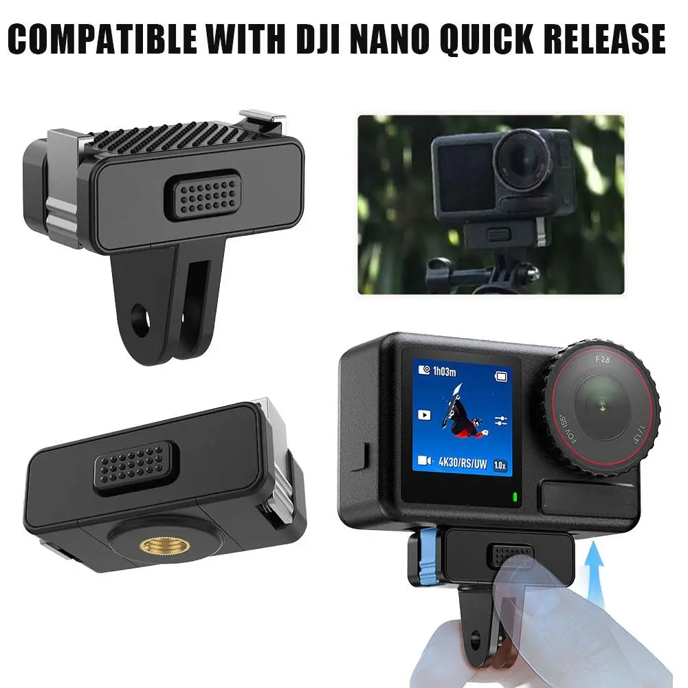 �y�Z�[�����zDJI Osmo Nano 360 Action 5 Pro/4/3/2�p�}�O�l�b�g���N�C�b�N�����[�X�}�E���g�ADJI Action 5 Pro 4 3�p�܂肽���ݎ��A�_�v�^�[�x�[�X�A�N�Z�T���[