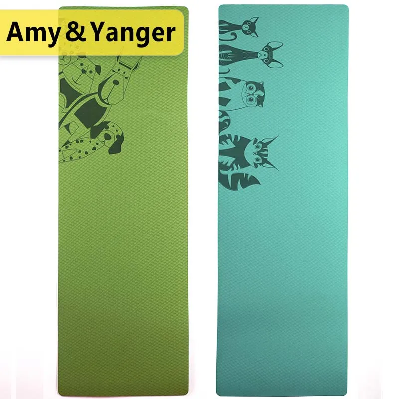 6MM TPE Non-slip Yoga Mats For Fitness Pilates Gym Exercise Sport