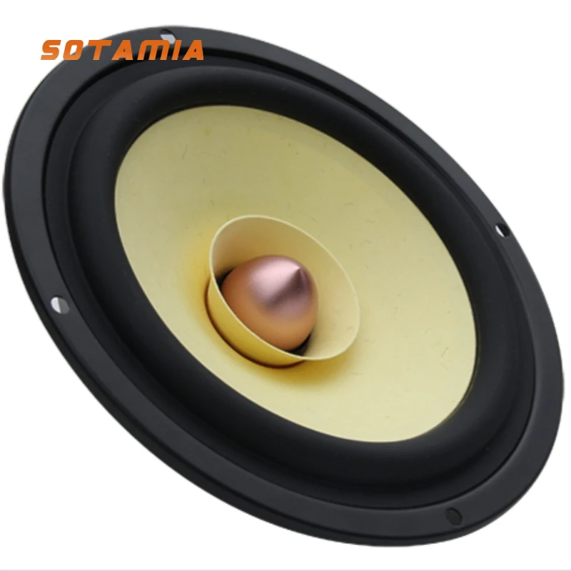 Image of SOTAMIA 1 Stück 5,25 Zoll Runder Breitbandlautsprecher 25 Watt Professioneller Audiophiler Phasenkegel-Hochtöner Heimkino-Lautsprecher