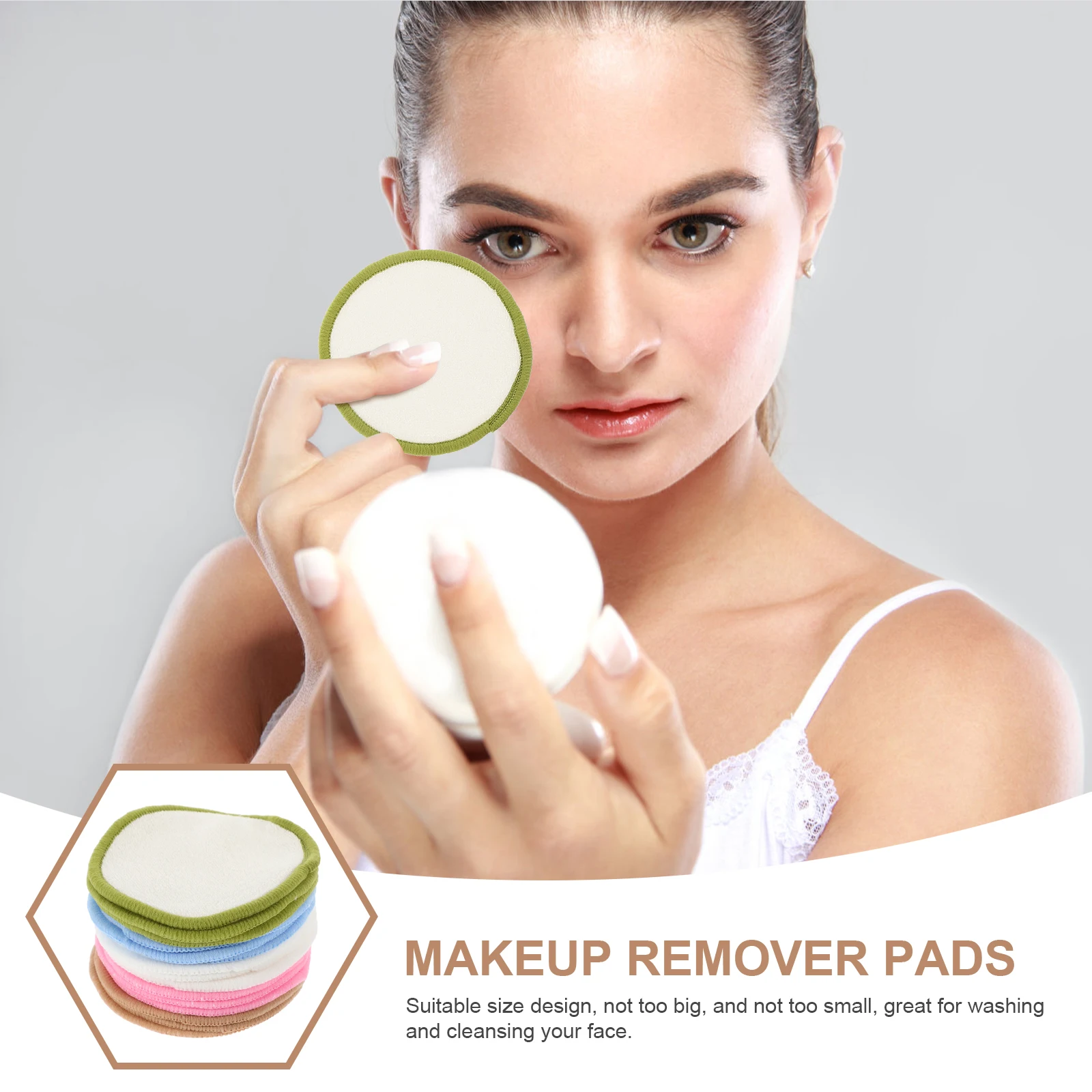 15 Piezas de Discos Desmaquillantes Reutilizables, Exfoliantes Suaves para Limpieza Facial, Diseño Compacto y Portátil para Viajes, Apto para Piel Grasa