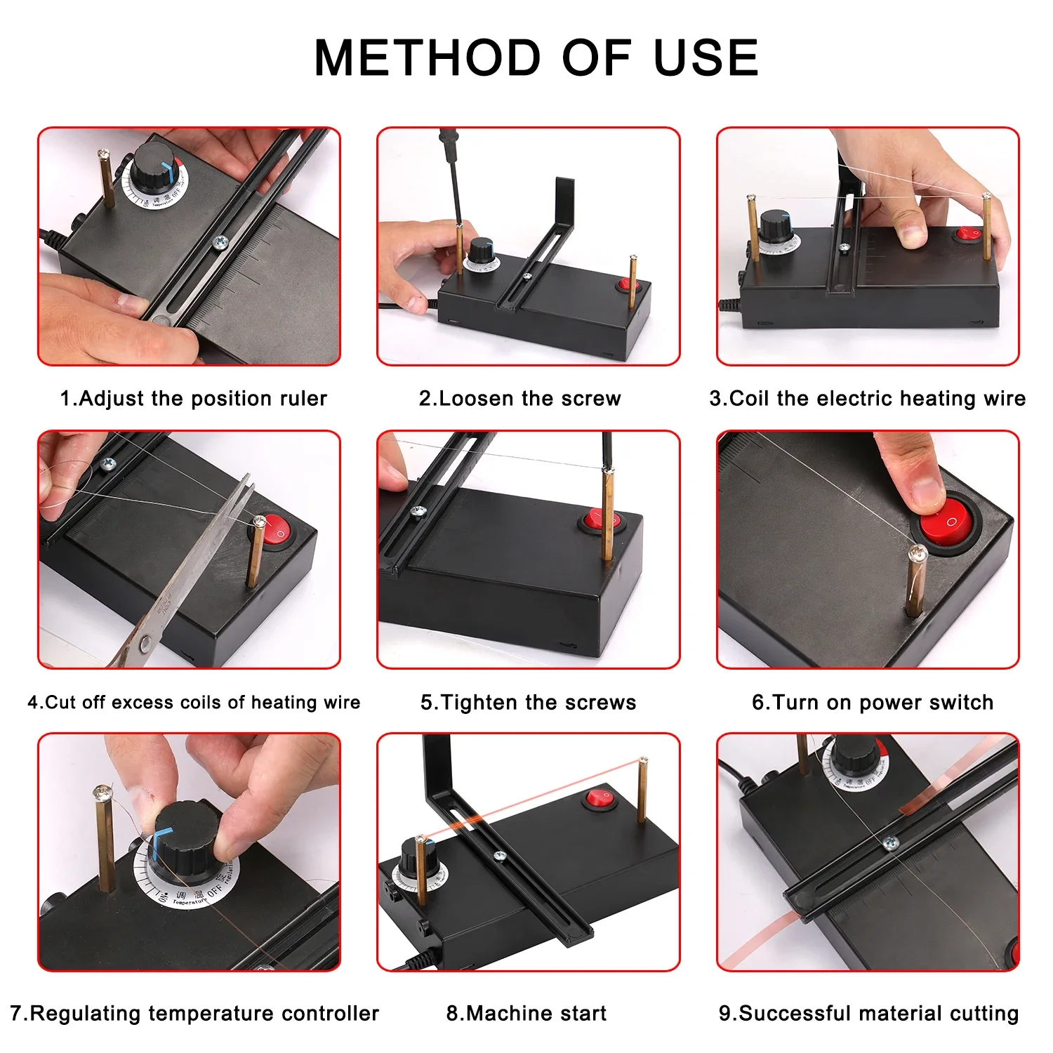 Mini Electric Styrofoam Thermal Cutter Tool Handheld Ribbon Lace Cutting Device for Home Crafting EU/US Plug Operated