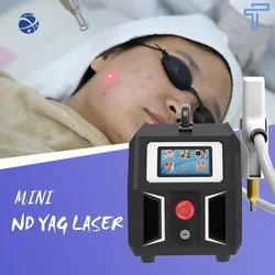 Portable tattoo removal carbon peeling nd yag laser machine q switched erase remove color tattoo