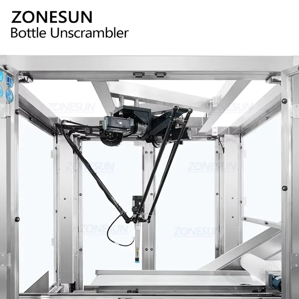 Automatic Vision-guided Robotic Bottle Unscrambler Sorting Machine for Round Square Irregular Plastic Bottles