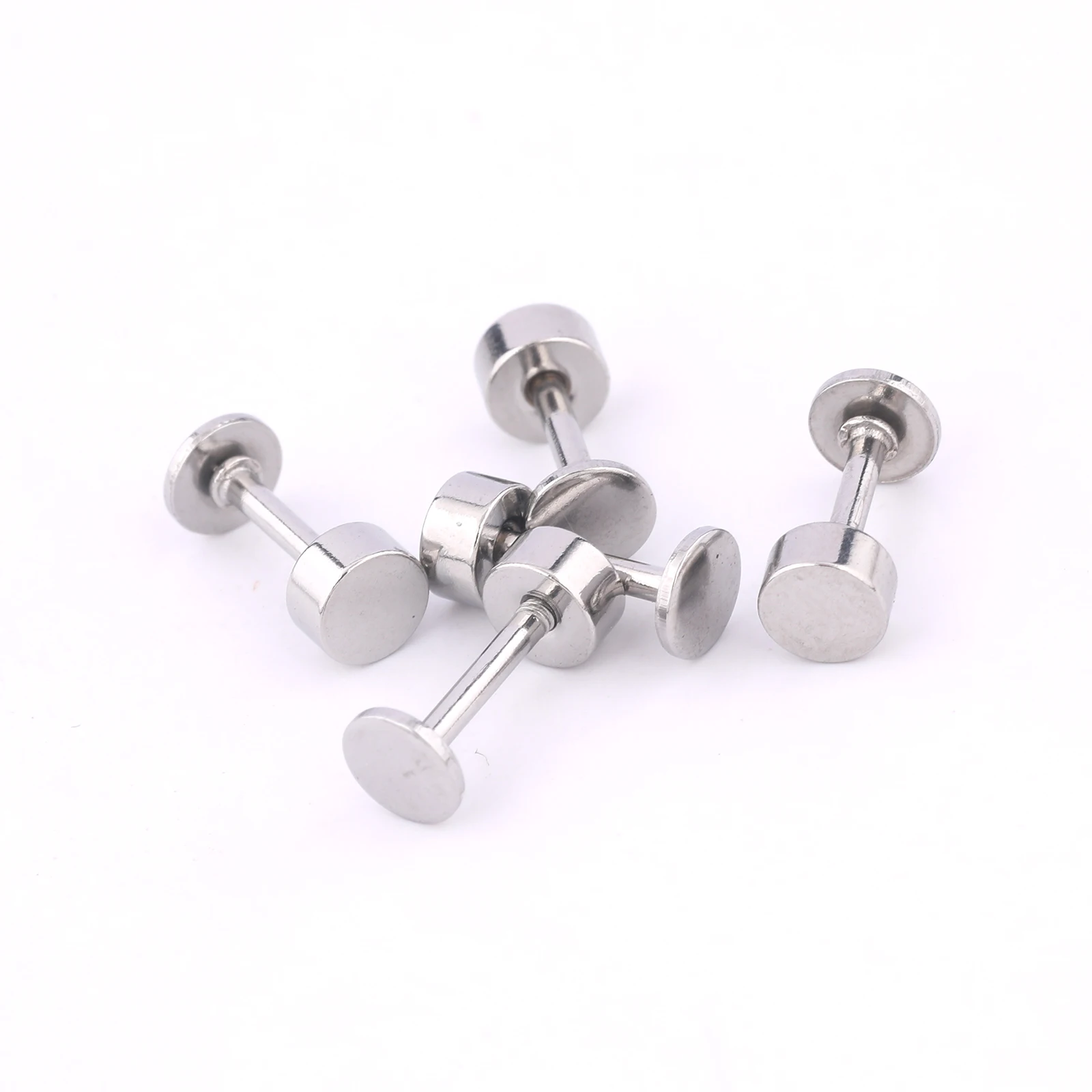 20pcs Stainless Steel 4mm Disc - Body Jewelry Top recension och pris