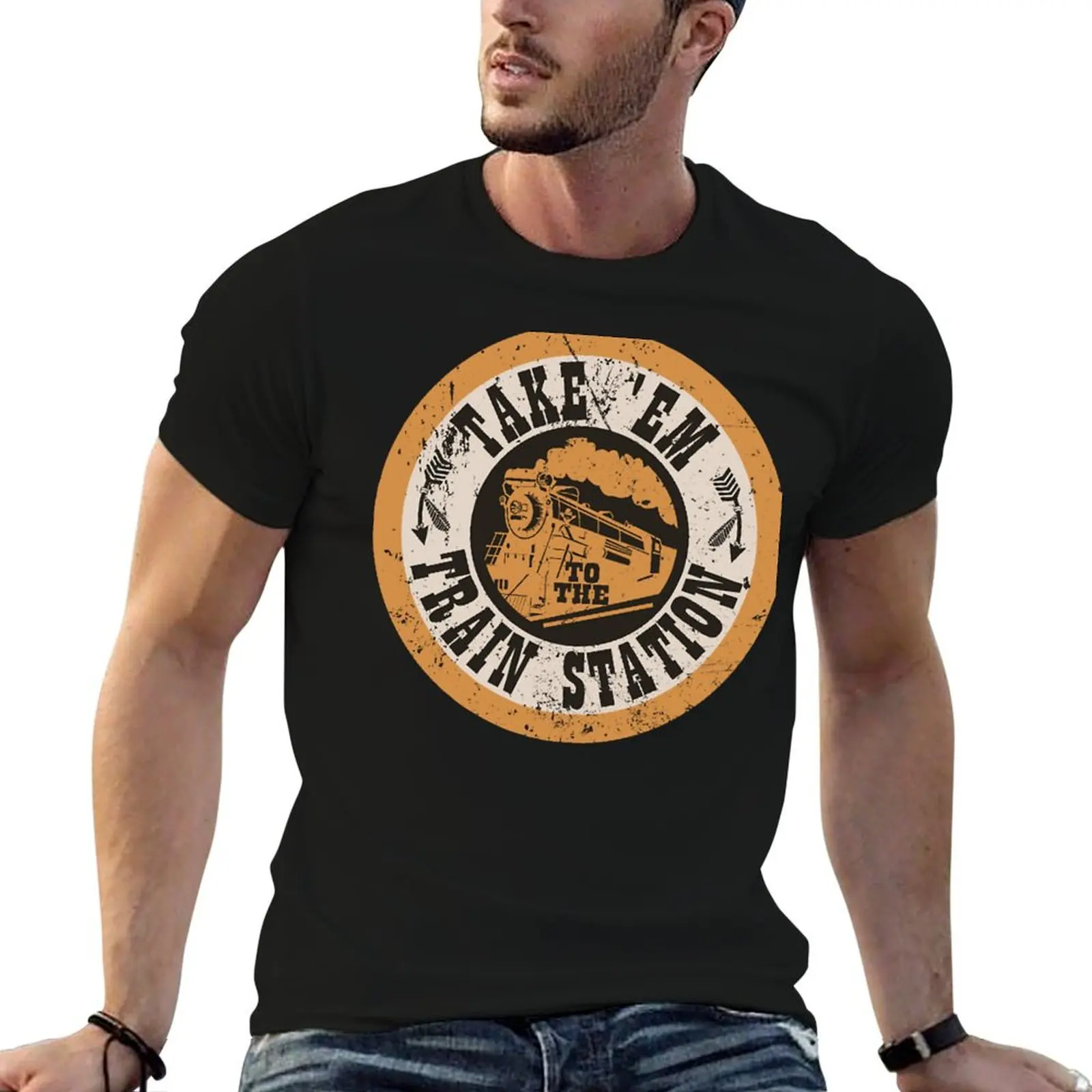 Take Em To The Train Station T-Shirt Summer Festival T-Shirt
