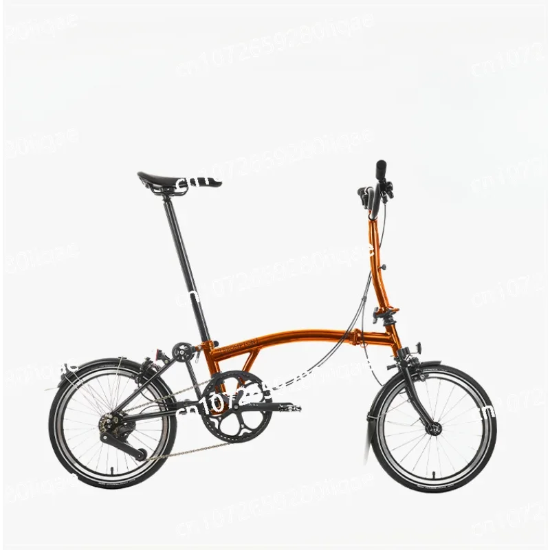 Small cloth P Line flame varnish M/S handle 4-speed L version titanium version lightweight folding bicycle