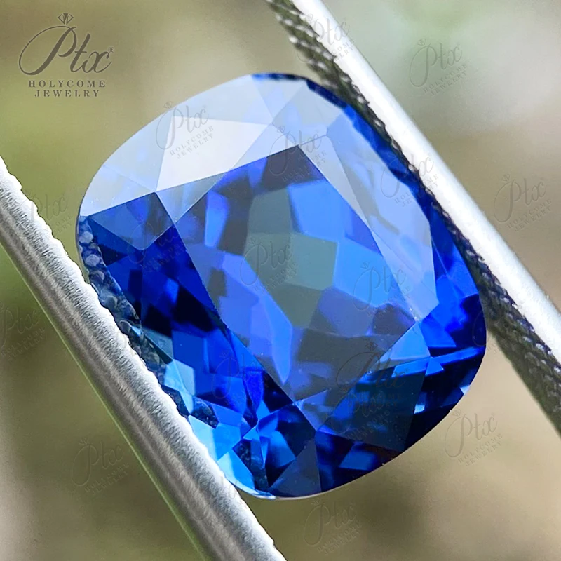 

Lab Grown Sapphire Blue Color Loose Beads Elongate Cushion Cut Jewelry Making Materials Necklace Multiple Sizes Selectable AGL
