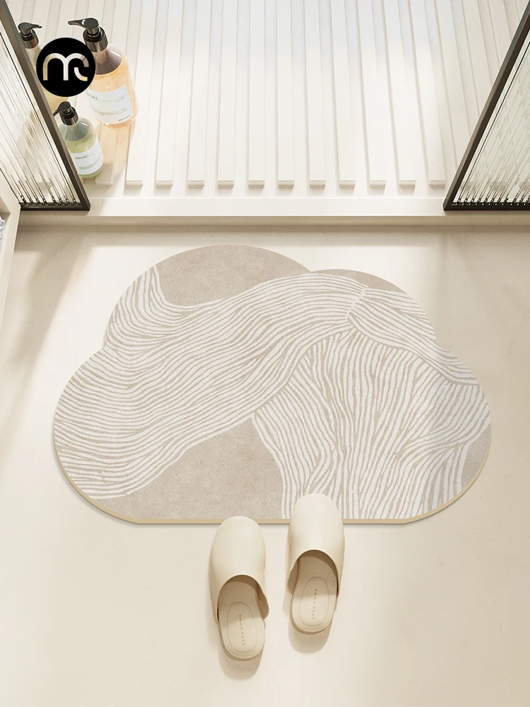 

Противоскользящий влаговпитывающий мягкий быстросохнущий коврик Batoom для прихожей, для домашнего использования, из кожи, с геометрическим узором