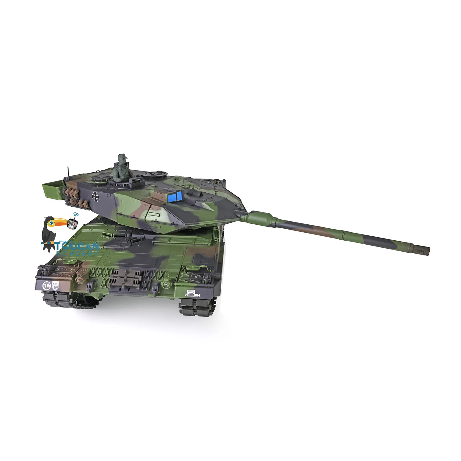 Stock américain Heng Long RC Tank 1/16 7.0 plastique Leopard2A6 RTR modèle 3889 avec effet sonore de fumée pour les collectionneurs