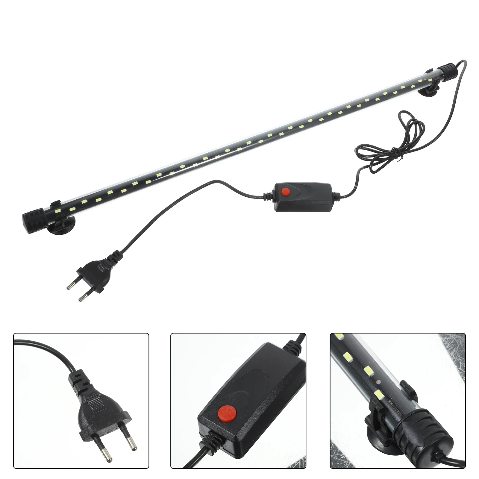 Fish Tank Brightening Light Aquarium LED Lamp High Brightness White Cup Easy Install Fish Tank Landscaping Lamp