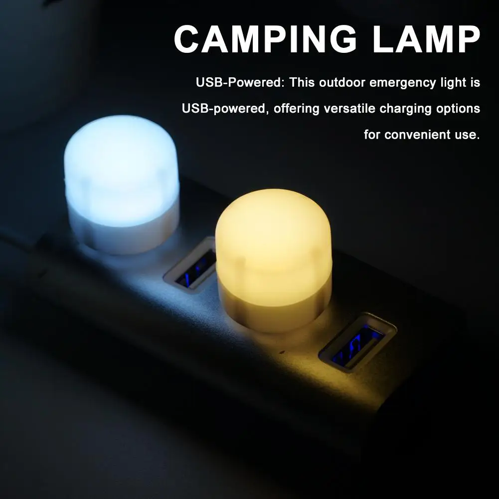 Mini USB Night Light หลอดไฟ Warm White Eye Protection อ่านหนังสือ PC Power Light LED โคมไฟปลั๊กชาร์จ USB M8I4