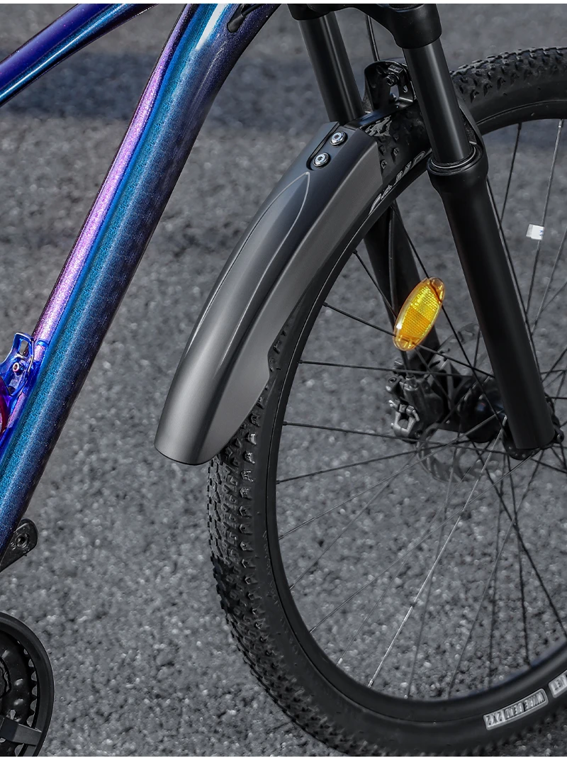 WEST BIKING Mountainbike-Schutzblech-Set 9cm Breiter Bogen Wasserdichte Schutzbleche Schraubbefestigung für 26 27,5 29 MTB Stadtfahrrad-Zubehör – Detail 13