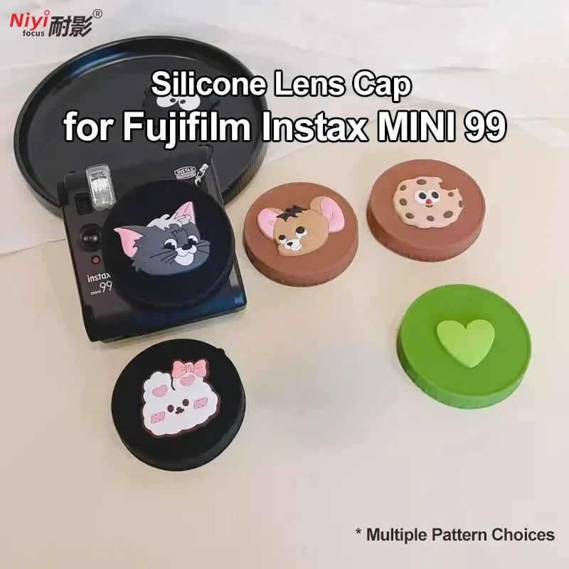 Camera Silicone Cap for Fujifilm Instax MINI 99 mini99 Cartoon Cute Lens Protective Cap Lens Cover Dustproof Waterproof Fuji