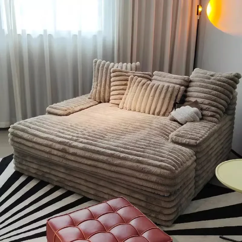 XM Luxury Designer Compression Sofa Modern Nordic Chaise Living Room Sofas Soft Corduroy Canape Salon Bedroom Furniture