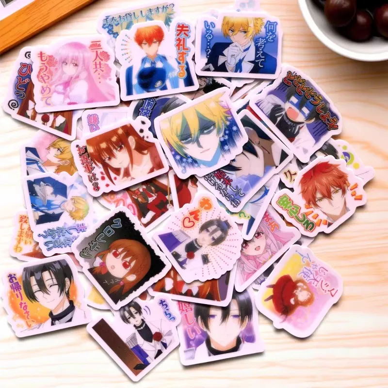 

40 шт./упак. Наклейки «Темная история возрожденной злодейки» 2-3 см