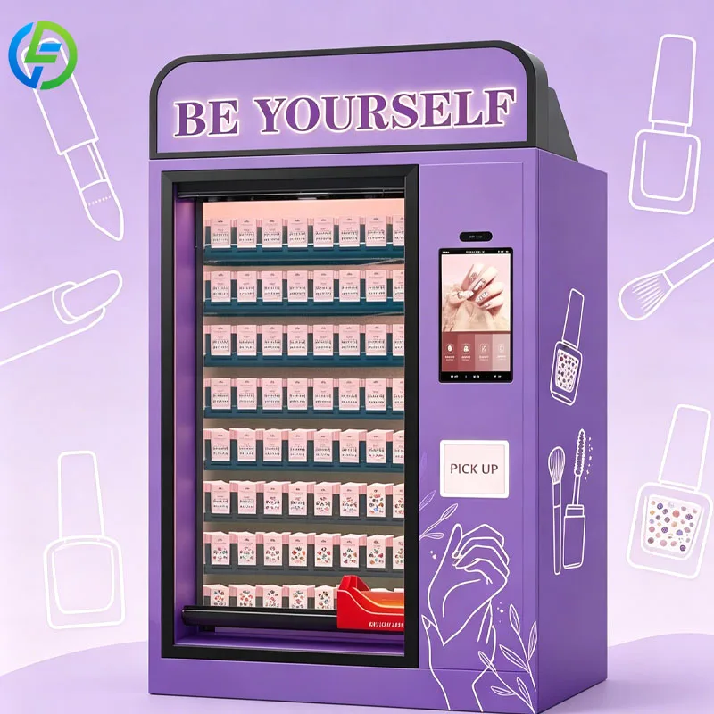 Beauty Cosmetic Vending Machine Automatic Nail Polish Dispenser Smart Touch Screen Self Service For Salon Shop Customized