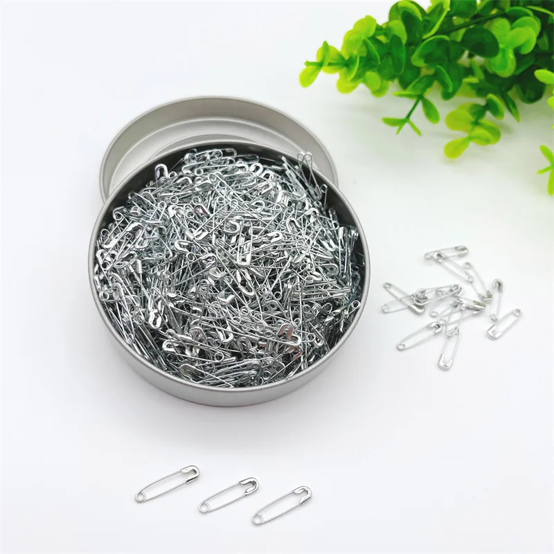 500 Pcs/Lot 19mm Mix Gold/Silver/Black Safety Pin For Tag Label Hang Tag Pin Fastener Craft DIY Garment Sewing Tools Needle Clip