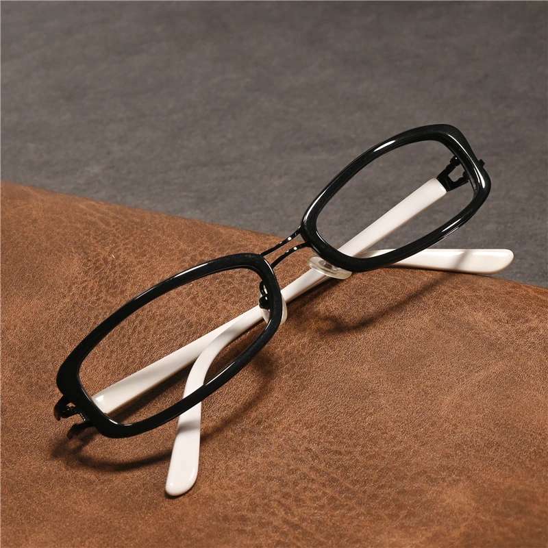 Vazrobe Black White Myopia Glasses Men Women Anti Reflection 0 -150 200 Elegant Eyeglasses Frame Male Female Fashion Clear Lens