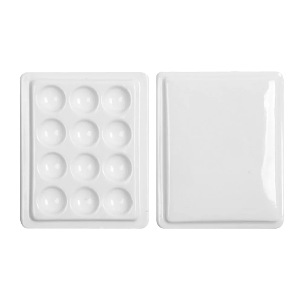 Painting Palette Empty Watercolor Plastic Mixing Palettes Oil Plate Small Tray for Acrylic