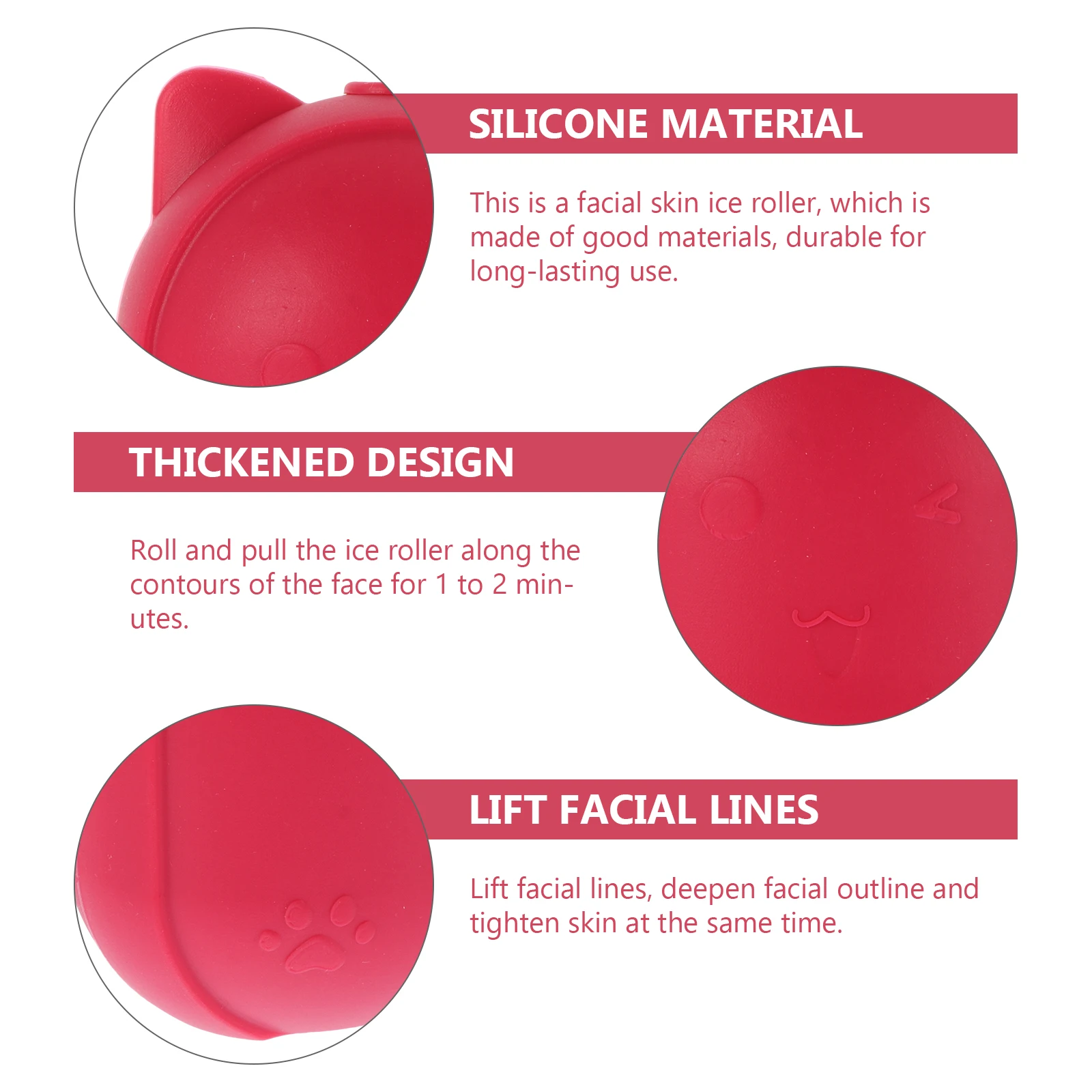 

Silicone Mold Facial Massaging Tool Face Ice Compress Roller Mold For Shrinking Pores Dark Circles Relief Facial