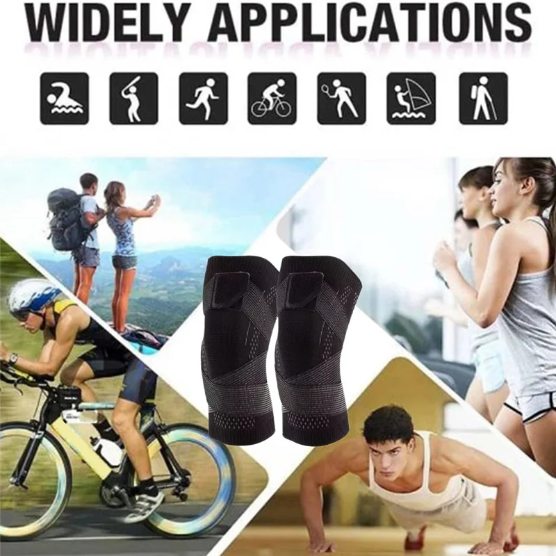 2 PCS Sports Unisex Knee Pads, Meniscus Protectors, Knee Compression Sleeve,Knee Wrap,Sports Fitness