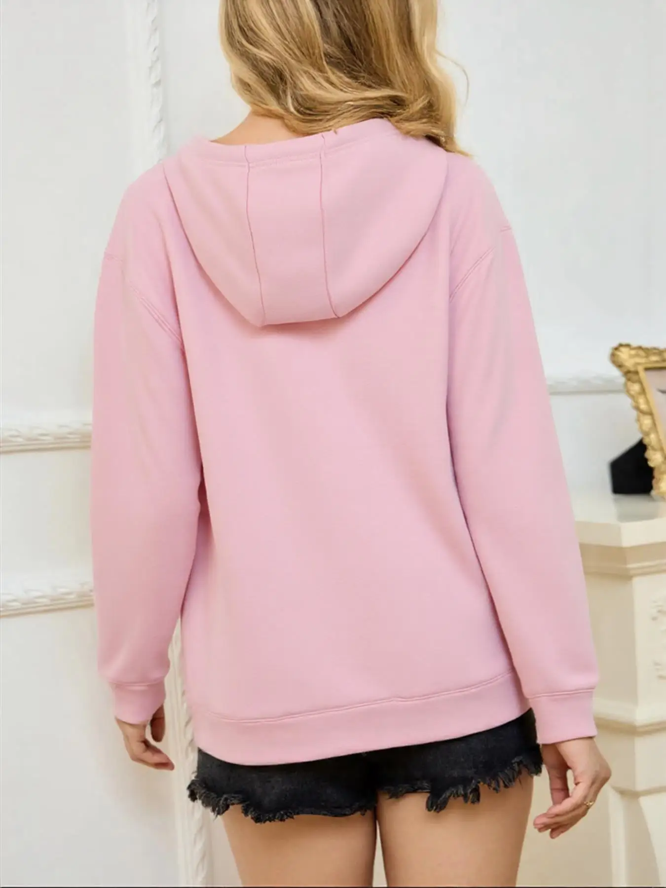 เสื้อฮู้ดผ้าฝ้ายพิมพ์ลายเวลส์ สหราชอาณาจักร ตั้งแต่ปี 1056 สำหรับผู้หญิง เสื้อกันหนาวผ้าฟลีซสำหรับฤดูหนาว เสื้อสวมหัวมีกระเป๋าสำหรับวิ่งออกกำลังกาย เสื้อผ้าทรงหลวมสไตล์สปอร์ต