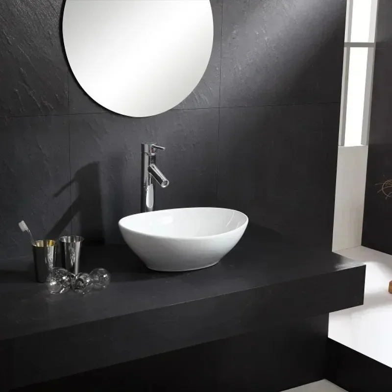 

Modern Home Bathroom Sink Wash Basin Terrazzo Ceramic Wash Sink Nordic Counter Basin Toilet Countertop Sink