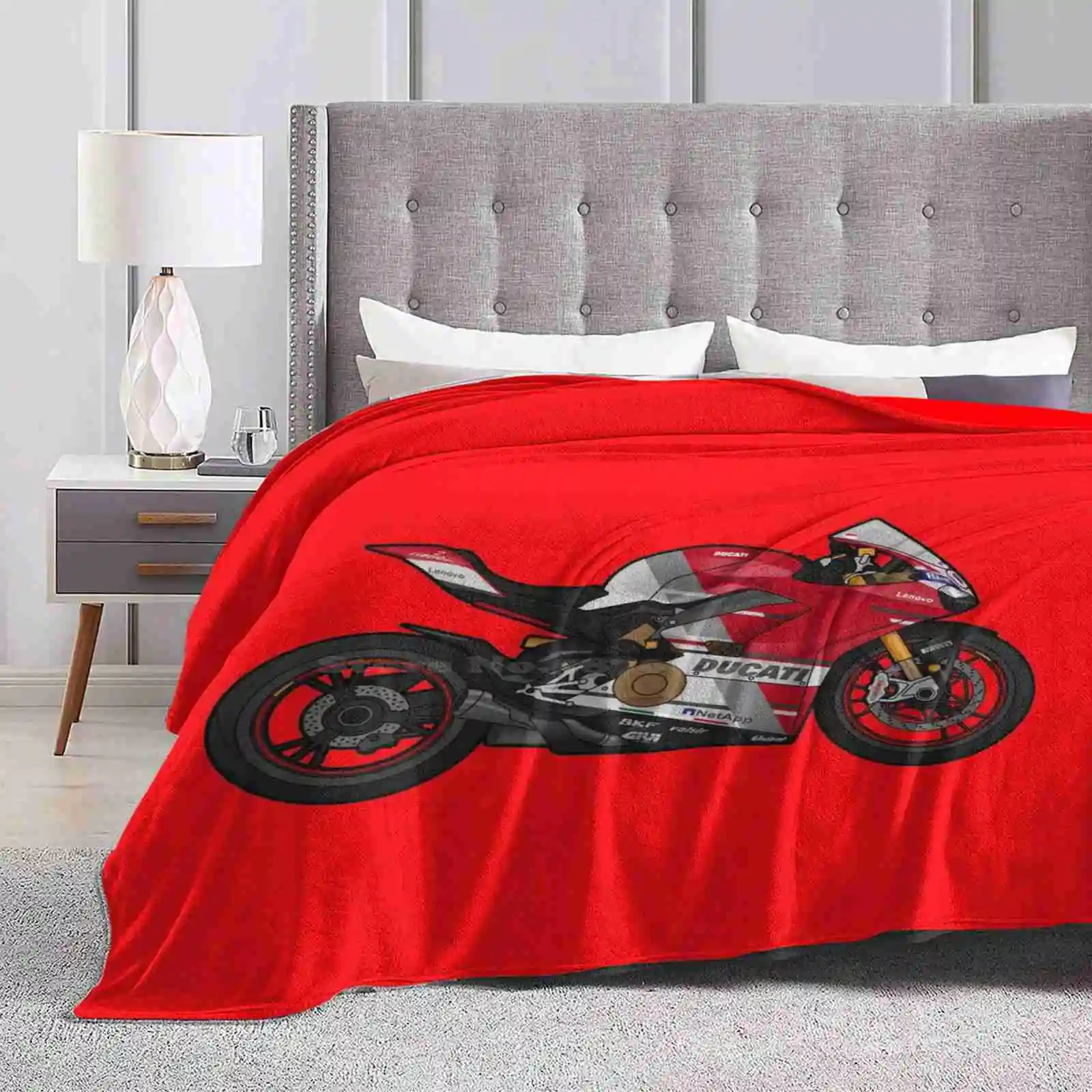 Panigale V4 Dovizioso Air Conditioning Soft Blanket Panigale V4 Wdw World Week Dovizioso Davies Miller Pettrucci Lorenzo Race