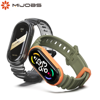 Strap For Mi Band 10 9 8 7 6 5 Watch Band For Xiaomi Mi Band 7 Wrist Strap Sports Soft TPU Silicone Miband 7 8 9 Bracelet Correa