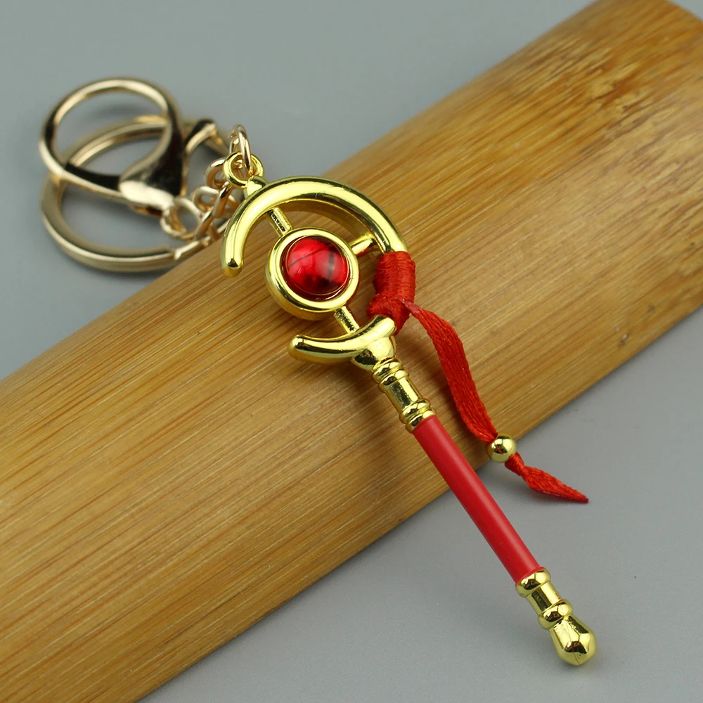 Anime Frieren Beyond Journey\'s Frieren Cosplay Alloy Keychain Walking Stick Frieren:Beyond Journey\'s Cosplay Frieren Cosplay Pro