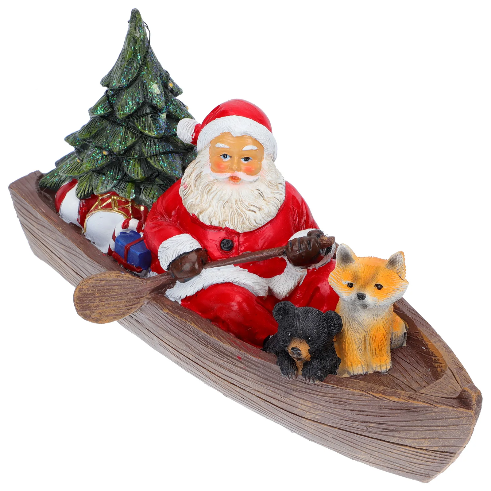 

Christmas Santa Ornament Resin Festive Christmas Decor Mini Figurines Home Decor Desktop Xmas Adornment Festive Crafts