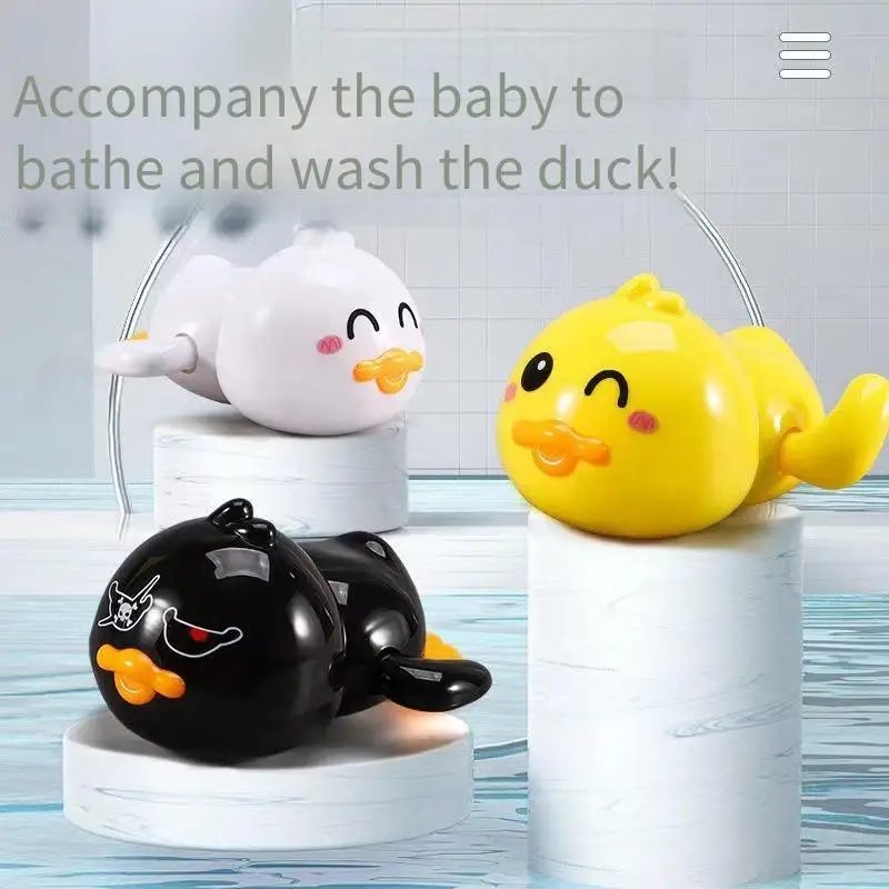 Zabawki do kąpieli dla niemowląt, kaczki, żółwie, letnie zabawki do kąpieli dla dzieci, łańcuszek, interakcja rodzic-dziecko, zabawki do zabawy w wodzie podczas kąpieli.
