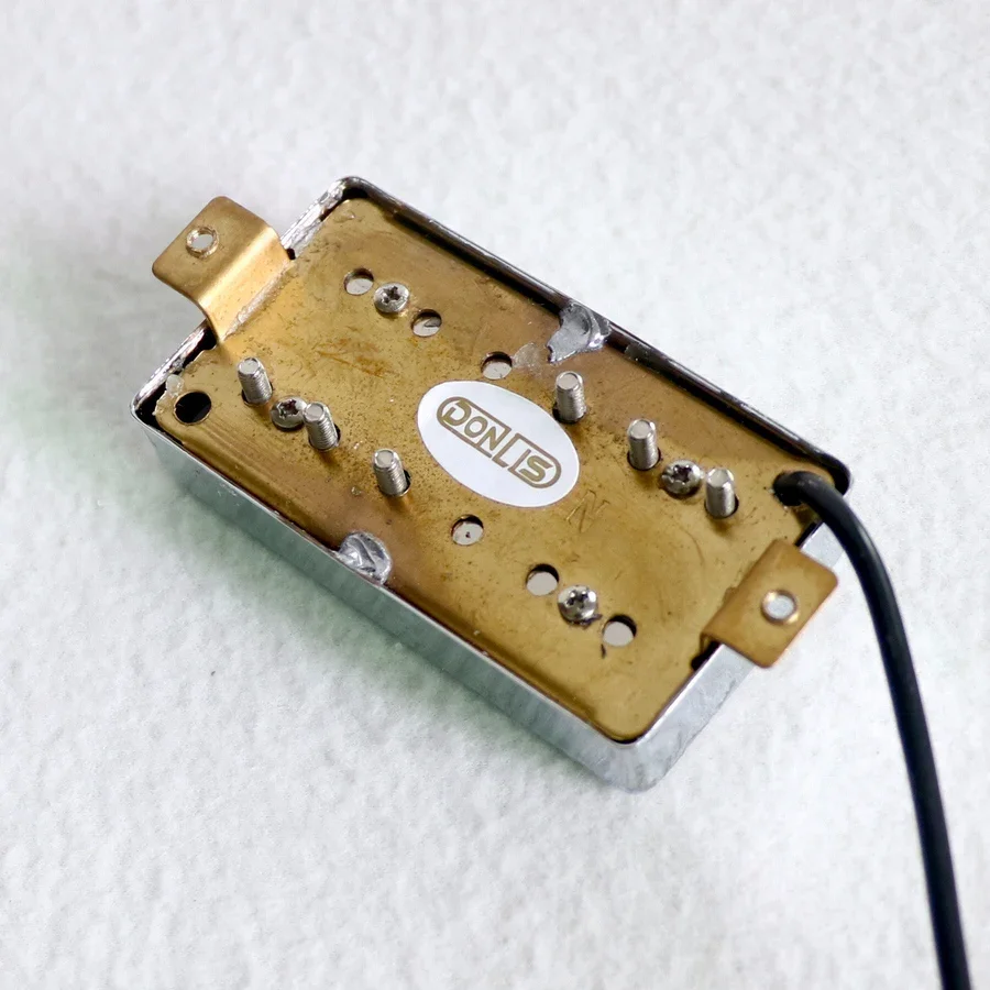 لاقط الغيتار Donlis Alnico 5 المغناطيس Lp مع حلقات ، بيك آب Humbucker مغطاة بالنحاس والكروم