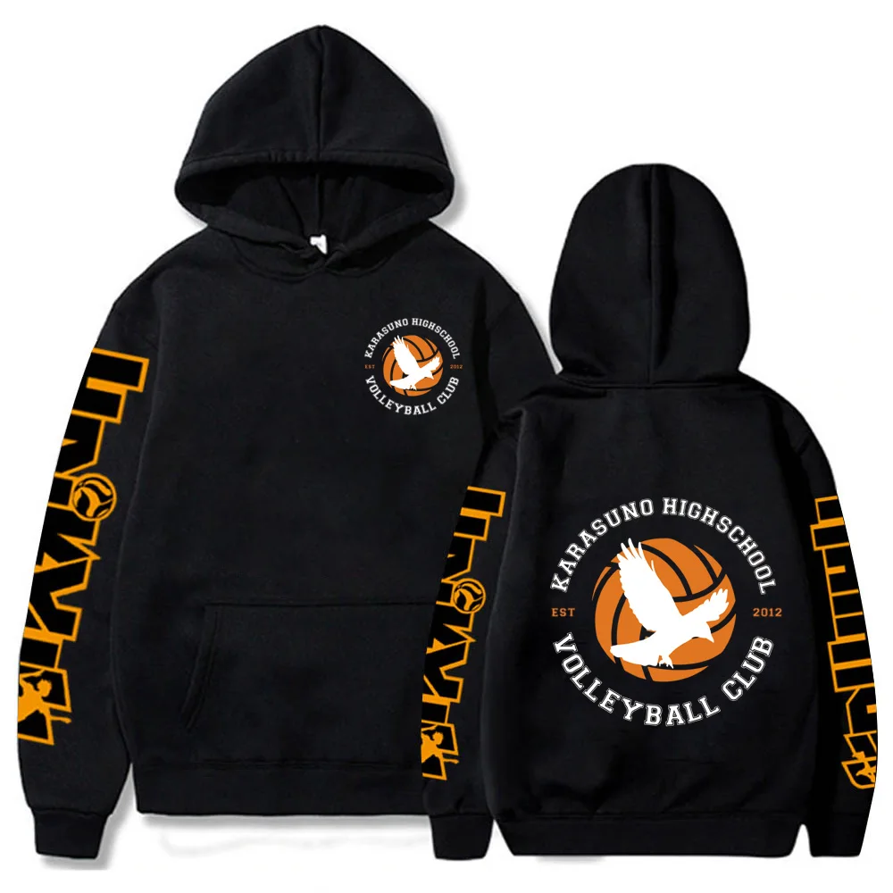 Haikyuu Volleyball Junior Club Japan Anime Hoodie Sweatshirts Women Harajuku Karasuno Fly High Graphics Unisex Oversized Hoodies