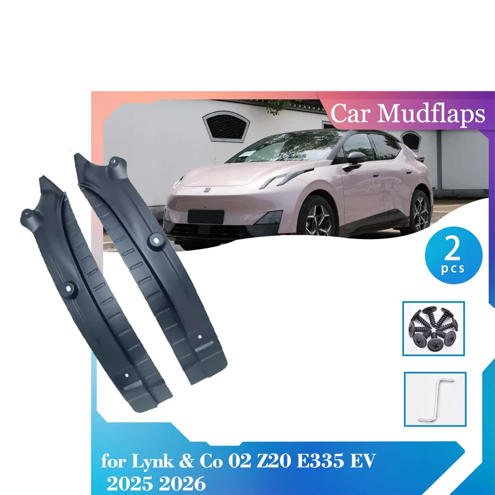 

2 шт. автомобильные брызговики для Lynk & Co 02 Z20 E335 EV 2025 2026 брызговики заднего колеса крылья брызговики аксессуары