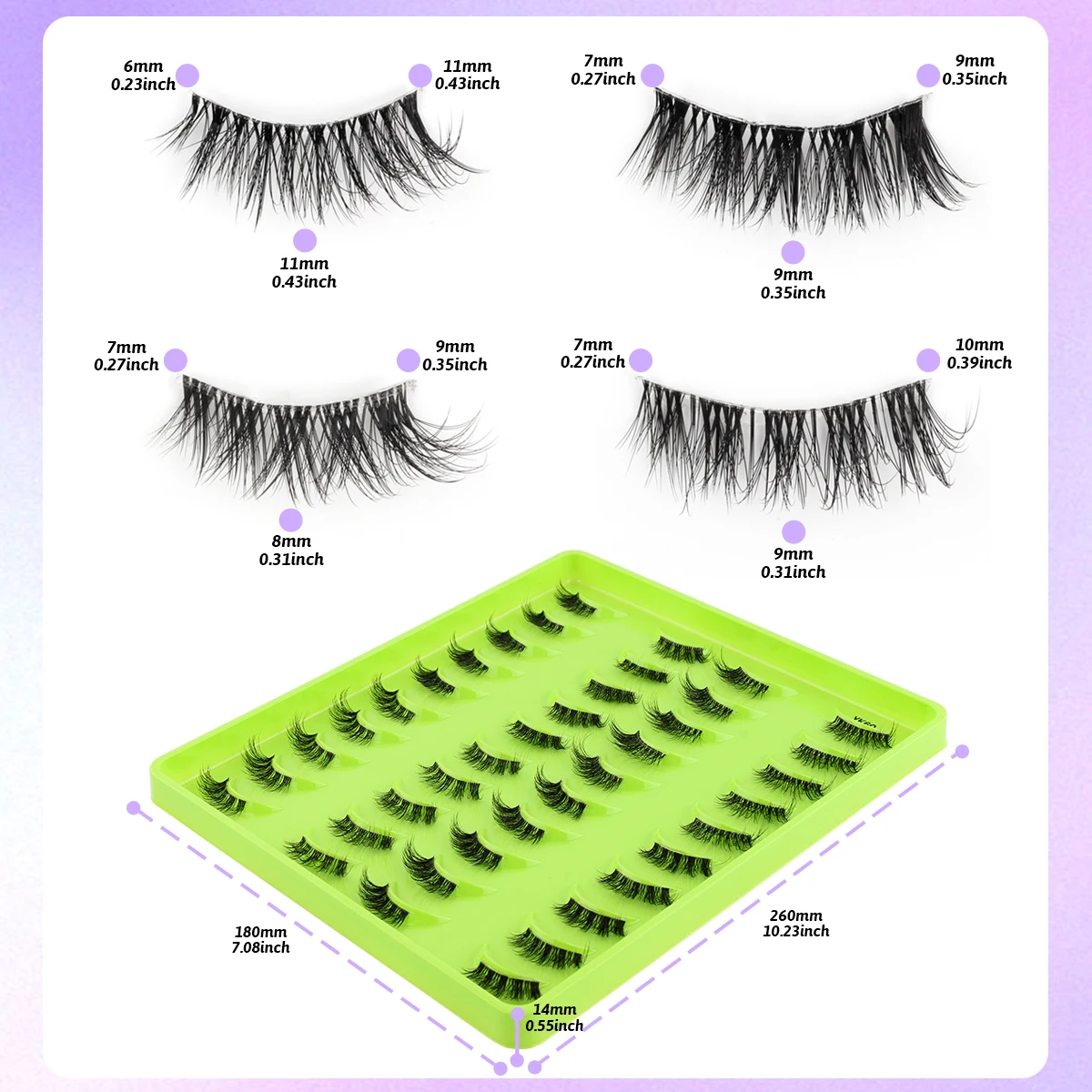 Halbe Wimpern 5/10/Paare natürliche Nerz falsche Wimpern verlängerung Make-up flauschige wispy Katze Wimpern Faux Cils Maquiagem Cilios