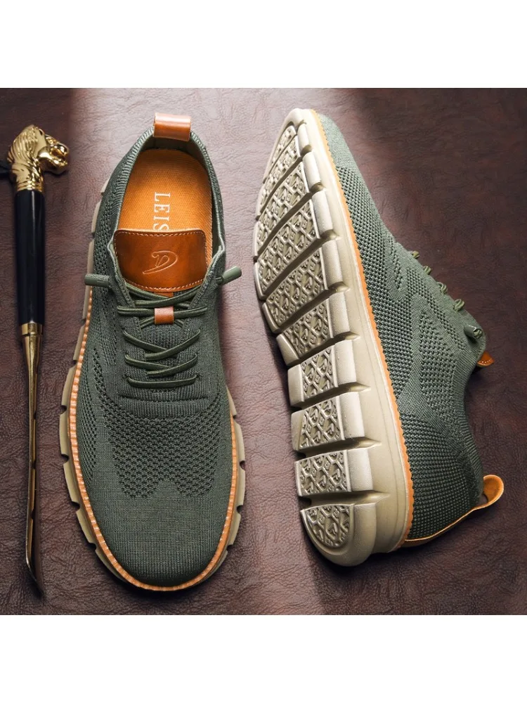 Mannen Casual Schoenen Breeze Stijlvolle Oxfords Mode Formele Zakelijke Stedelijke Ademende Schoenen voor Mannelijke Antislip Jurk Sneakers voor Man - afbeelding 2