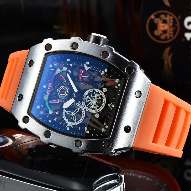 Full-featured Men Waterproof Luxury Stainless Steel Male Clock boy fashion hand quartz watch For men