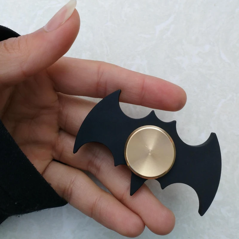 Bat Shape Fidget Spinner Metal Fingertip Gyro Decompression EDC Gadgets Cool Stuff Stress Relief Toys For Adults Children