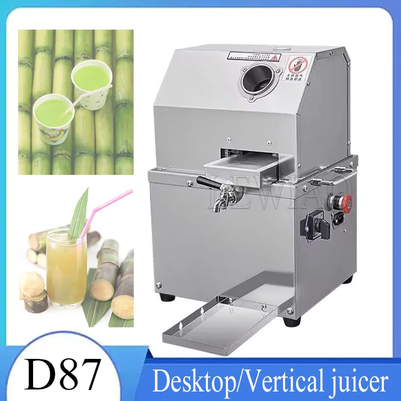 

Commercial Sugarcane Juicer Automatic Stainless Steel Desktop Sugar Cane Machine Cane-Juice Squeezer Cane Crusher